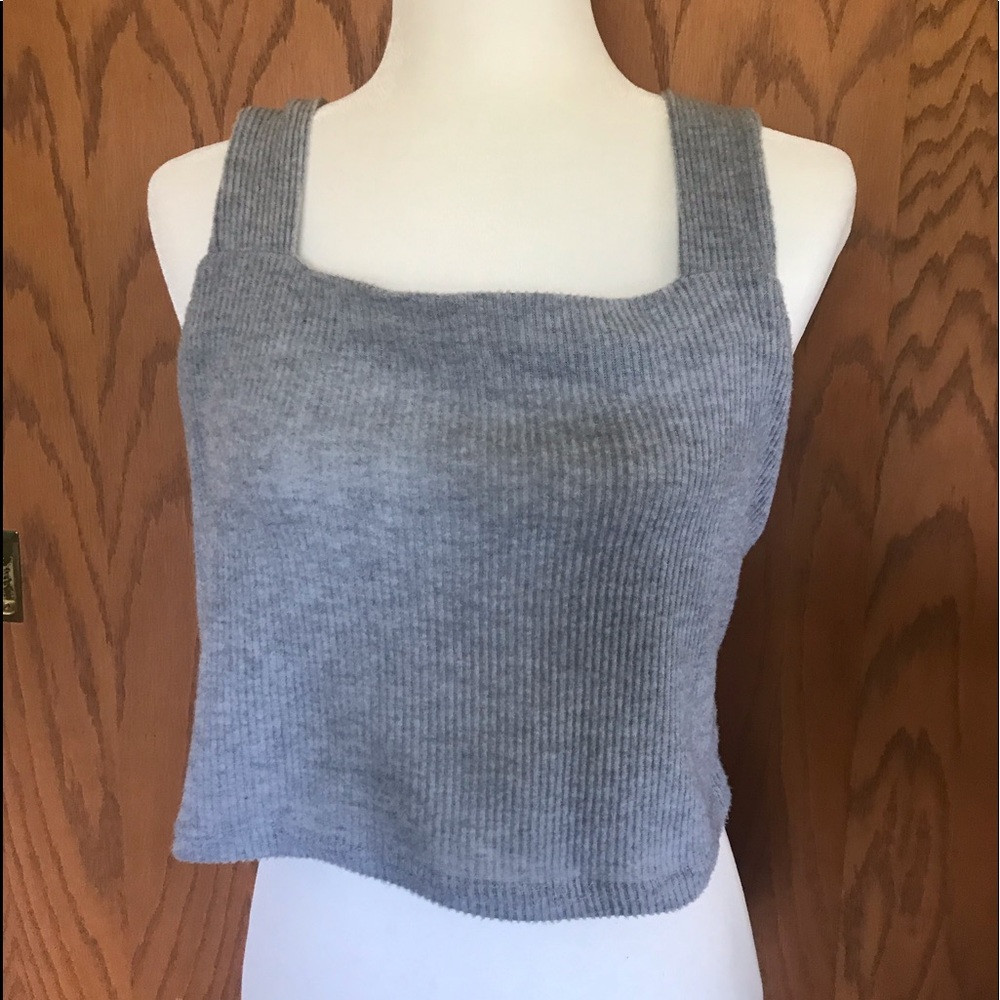 Grey Crop Top